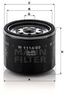 MANN-FILTER W1114/80 - Oil Filter
