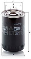 MANN-FILTER W940/18 - Olejový filtr