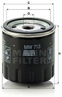 MANN-FILTER MW713 - Olejový filtr