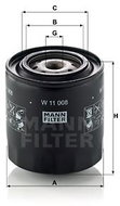 MANN-FILTER W11008 - Olejový filtr