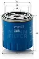 MANN-FILTER W815/3 - Oil Filter