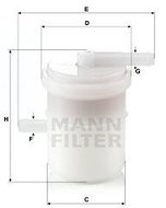 MANN-FILTER WK42/81 - Fuel Filter