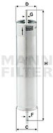 MANN-FILTER WK522 - Fuel Filter