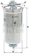 MANN-FILTER WK829/1x - Fuel Filter