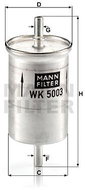 MANN-FILTER WK5003 - Fuel Filter