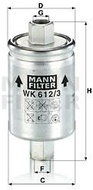 MANN-FILTER WK612/3 - Fuel Filter