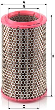 MANN-FILTER C1589/2 - Air Filter - Main image