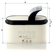 MANN-FILTER CP50001 - Vzduchový filtr