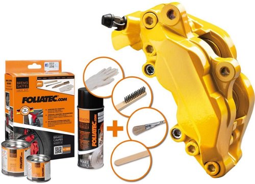 FOLIATEC Two-component Paint for Brakes, Colour Yellow