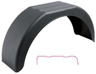 ACI Fender plastic for wheels 14 &#39; &#39; / width 220 mm DOMAR black angled - Trailer Mudguards