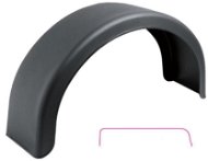 ACI Plastic fender for wheels 13 &#39; &#39; / width 200 mm DOMAR black round - Trailer Mudguards