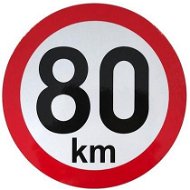 ACI Speed limit 80 km retroreflective diameter 150 mm (for trailers) - Speed Limit Sticker