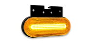 ACI Pozičné svetlo LED oválne oranžové (124 × 75 mm) s odrazkou, s držiakom v hornej časti - Svetlo na vozík