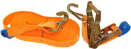 ACI Clamping strap with ratchet, 2 t, double hooks - Tie Down Strap