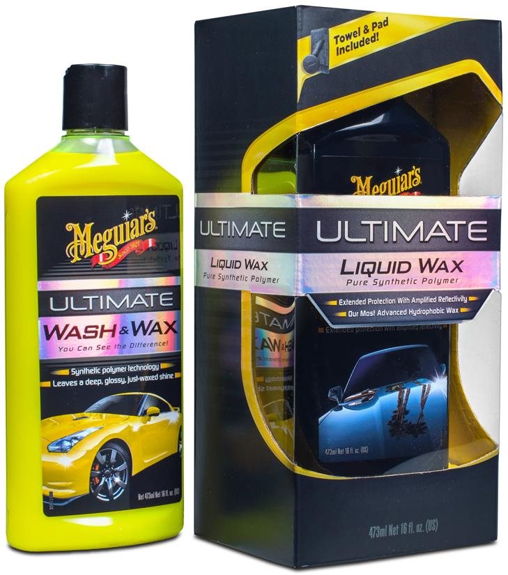 Meguiar's Ultimate Wash & Wax Kit - alapvető autóápolási készlet a mosáshoz és a festékvédelemhez