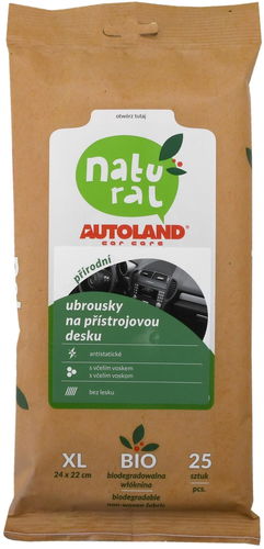 Autoland Ubrousky na palubní desku NATURAL ECO mat 25ks - Čisticí ubrousky do auta - Hlavní obrázek