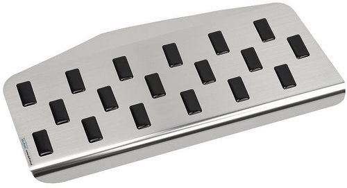 Alu-Frost Footrest - stainless steel, Volkswagen Golf IV, Seat Leon, Audi A3 8L - Foot Support - Main image