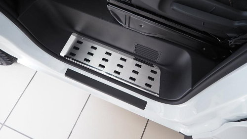 Alu-Frost Stainless steel sill covers, front OPEL VIVARO II, Renault Trafic III, Fiat Talento II - Car Door Sill Protectors - Main image