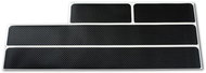 Alu-Frost Sill covers-carbon foil OPEL CORSA F - Car Door Sill Protectors