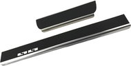 Alu-Frost Sill covers-stainless steel+carbon Opel Corsa F - Car Door Sill Protectors