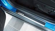 Alu-Frost Door sill covers-stainless steel+carbon FORD FOCUS IV 5-door. - Car Door Sill Protectors