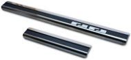 Alu-Frost Sill covers-stainless steel+carbon KIA RIO III 4/5-door. - Car Door Sill Protectors