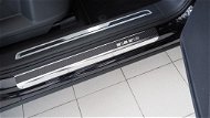Alu-Frost Sill covers-stainless steel+carbon VOLKSWAGEN TIGUAN II - Car Door Sill Protectors