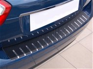 Alu-Frost Door sill cover - stainless steel + carbon MITSUBISHI COLT VII 5-door. - Boot Edge Protector
