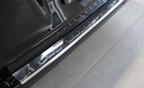 Alu-Frost Rear door sill cover - stainless steel, gloss MERCEDES Class ML (W164) - Boot Edge Protector - Main image