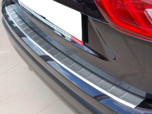Alu-Frost Profiled stainless steel rear door sill cover HYUNDAI SANTA FE III facelift / SANTA FE IV - Boot Edge Protector - Main image
