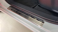 Alu-Frost Sill covers-stainless NISSAN MICRA V 5 door. - Car Door Sill Protectors