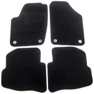 Autokoberce ACI textilné koberce pre ŠKODA Fabia 99 – 04  čierne (pre guľaté príchytky) súprava 4 ks - Autokoberce