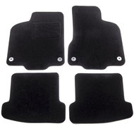ACI textile carpets for VW CADDY 95-04 black (for round clips) set of 4 pcs - Car Mats