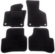 Car Mats ACI Textile Carpets for VW PASSAT 05-10 Black (for Oval Clips) Set of 4 pcs - Autokoberce
