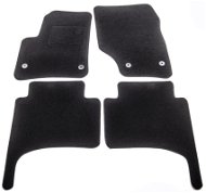 ACI textile carpets for VW TOUAREG 02-10 black (for round clips) set of 4 pcs - Car Mats