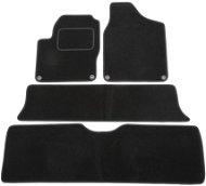 ACI textilné koberce pre FORD Galaxy 95-00  čierne (pre okrúhle príchytky) (6 sedadiel sada 4 ks) - Autokoberce