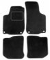 Car Mats ACI textile carpets for ŠKODA OCTAVIA 97-01 black (for oval clips) set of 4 pcs - Autokoberce