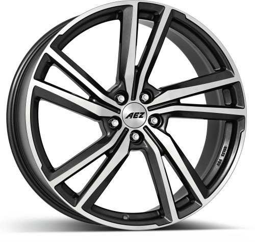 AEZ North dark 8.5x20 (? grey metallic paint/polished face) - Aluminum Wheel - Main image