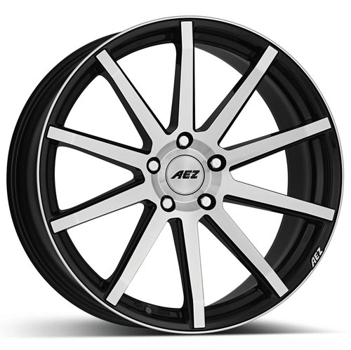AEZ Straight 7.5x17 (Leaf front/black paint) - Aluminum Wheel - Main image