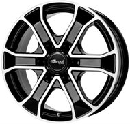 BROCK RC31 SGVP 7x17 (Polished + black gloss) - Aluminum Wheel