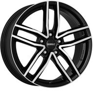 DEZENT TR black/leather puppy 6.5x16 (black/polished) - Aluminum Wheel