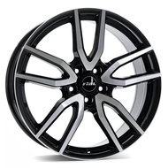 RIAL Torino 7.5x17 (black and silver) - Aluminum Wheel