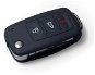 Ochranné silikónové puzdro na kľúč pre VW/Seat/Škoda s vystreľovacím kľúčom, farba čierna - Obal na kľúče od auta