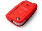 Védő szilikon kulcstartó tok VW/Seat/Skoda újabb generációhoz, kilökődő kulccsal, színes - Autókulcs védőtok