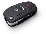 Ochranné silikonové pouzdro na klíč pro Audi s vystřelovacím klíčem, barva černá - Obal na klíče od auta