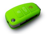 Protective silicone key case for Audi with ejector key, green - Car Key Case