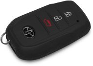 Protective silicone key case for Toyota, colour black - Car Key Case