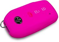 Protective silicone key case for Toyota, pink - Car Key Case