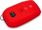 Protective silicone key case for Toyota, colour red - Car Key Case