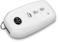 Ochranné silikónové puzdro na kľúč pre Toyota, farba biela - Obal na kľúče od auta